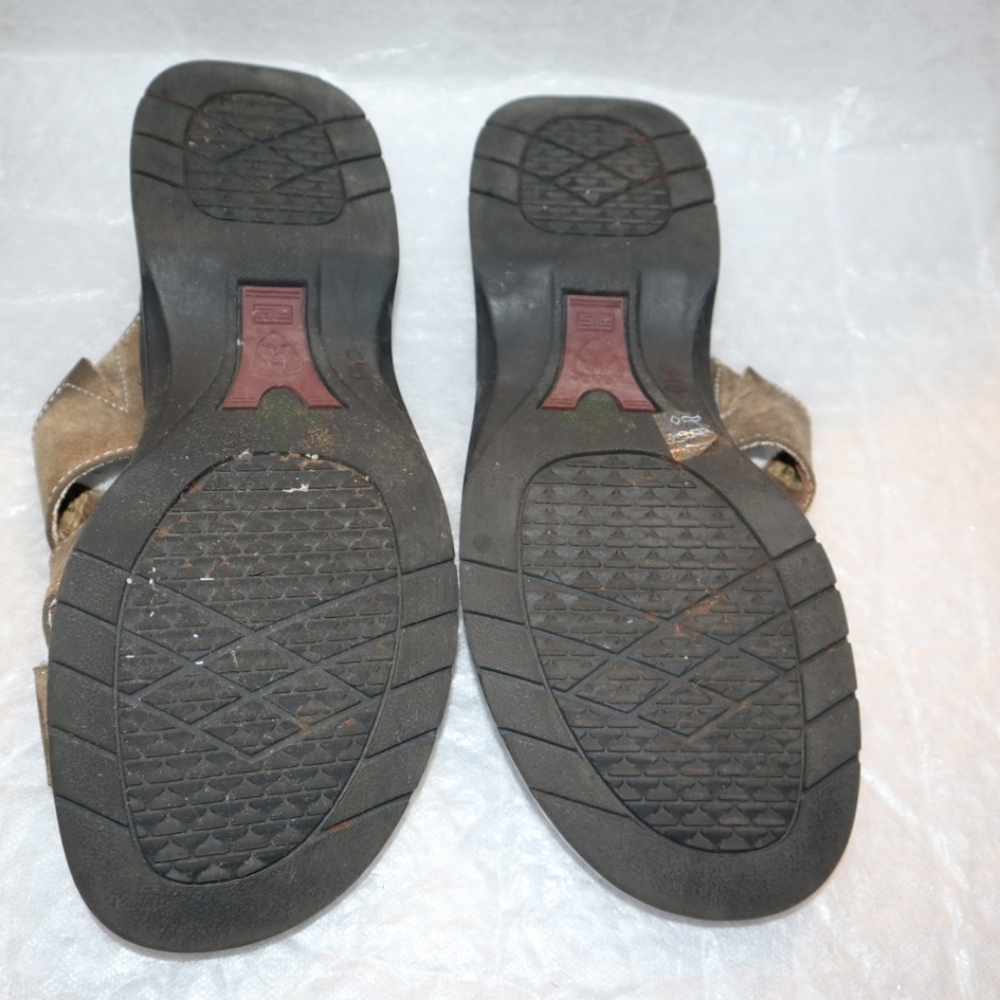 Ariat Womens Brown Leather Cross Strap Slide Sandals Style 21432 Size 7.5 B - Picture 11 of 11